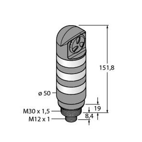 LED Signal Light Tower Light   TL50BLGYRALSQ image 1
