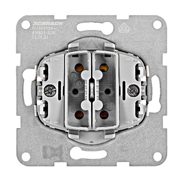 Two-gang push button 1 NO, separate circuits, screwclamps image 1