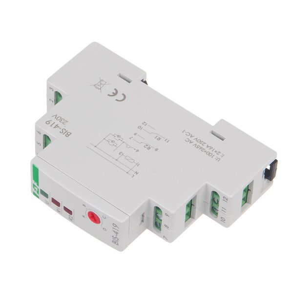 Bistable relay, 4 functions, DIN, two control circuits image 3