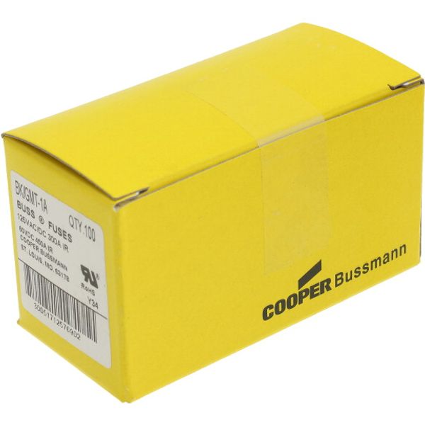 Fuse-link, Telecom, 1 A, DC 60 V, AC 125 V, 3 x 15 x 21 mm, UL, fast-acting, single indicator image 4