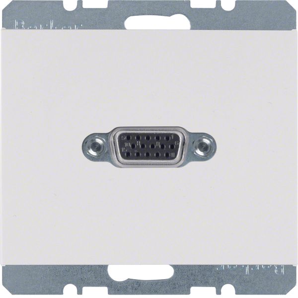 VGA soc. out., screw-in lift terminals, K.1, p. white glossy image 1