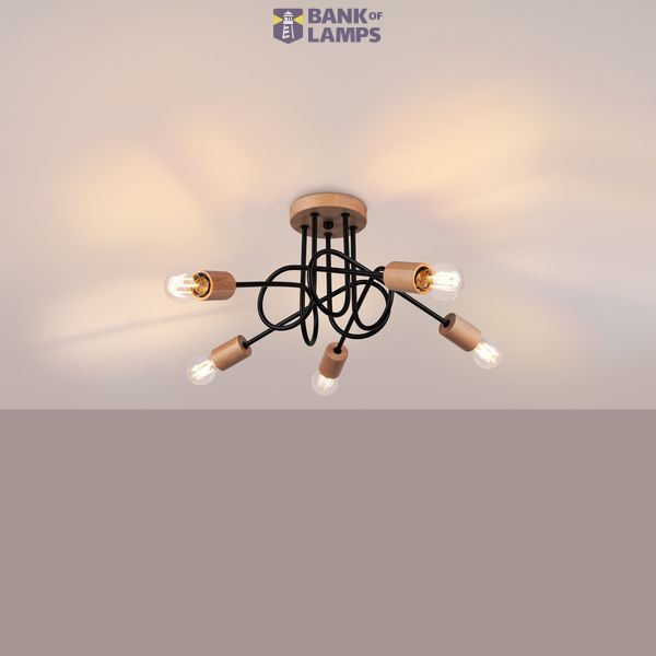 EMBER 5 BLACK CHANDELIER 5XE27 image 12