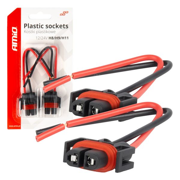 Ceramic sockets 2 pcs H8/H9/H11 image 1