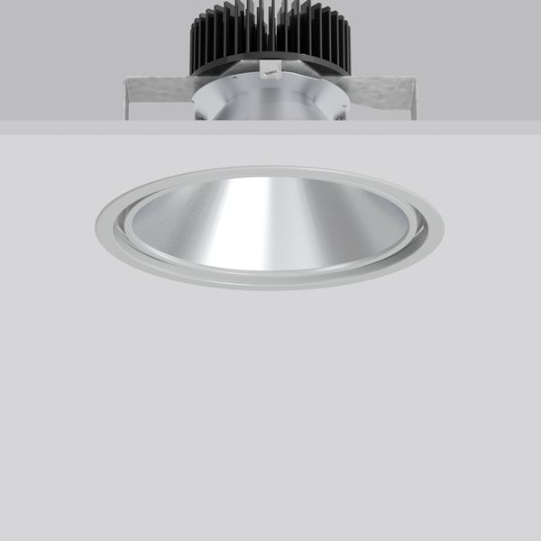 PASCALA round, 30 W, 2900 lm, 827-865, silver, DALI Recessed downlight image 2