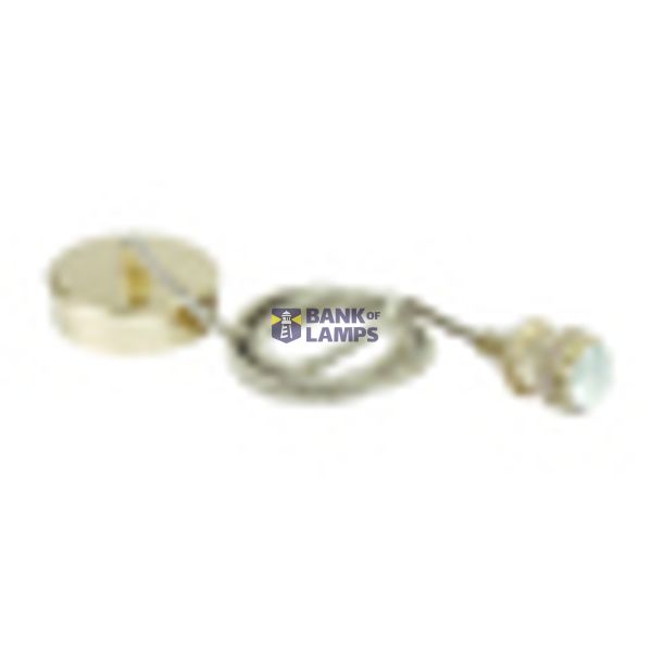 BRUSHED BRASS E27 ROPE WIRE 2m SUSPENSION image 3