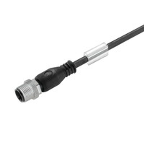 Sensor/actuator line, One end without connector, M12, Number of poles : 12, 5 m, pin, straight, Shielded: No, LED: No, Sheath material: PUR, Halogen: No image 1