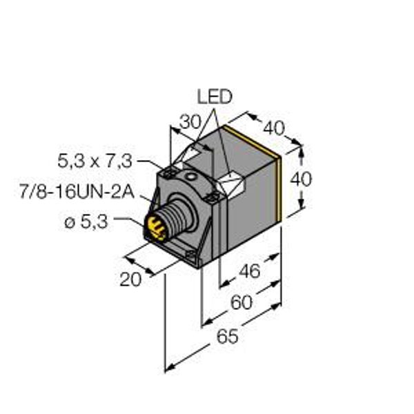 Inductive Sensor With Extended Switching Distance   NI35U-CK40-ADZ30X2-B1131 image 1