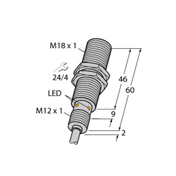 Inductive Sensor For the Food Industry   BI8U-EM18MWD-VP6X image 1