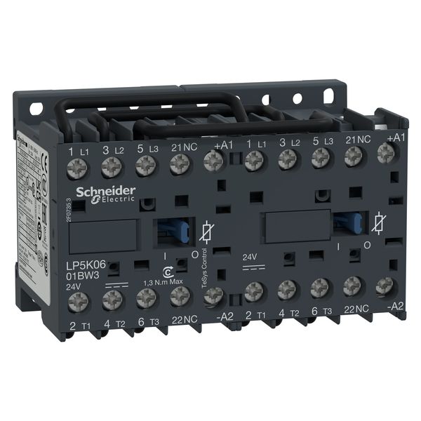 Reversing contactor, TeSys K, 3P, AC-3/AC-3e, image 1