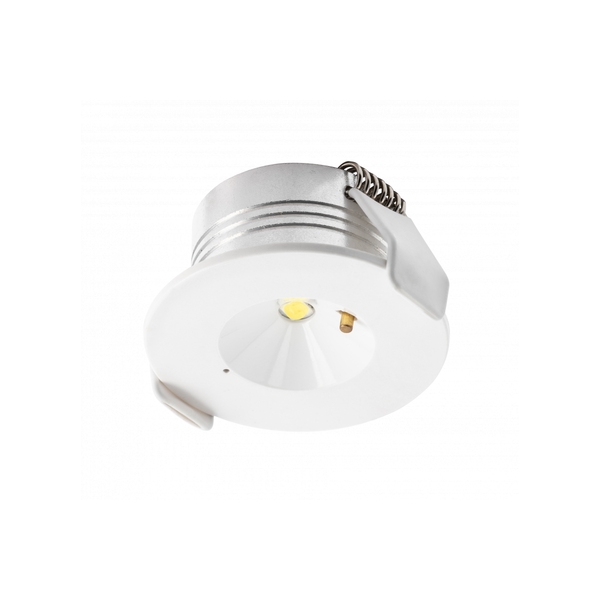 Emergency LED luminaire OMAHA, 3 W, 300 lm, 6400K, AC220-240V, IP20, 3 hours, single-mode, TEST button image 1