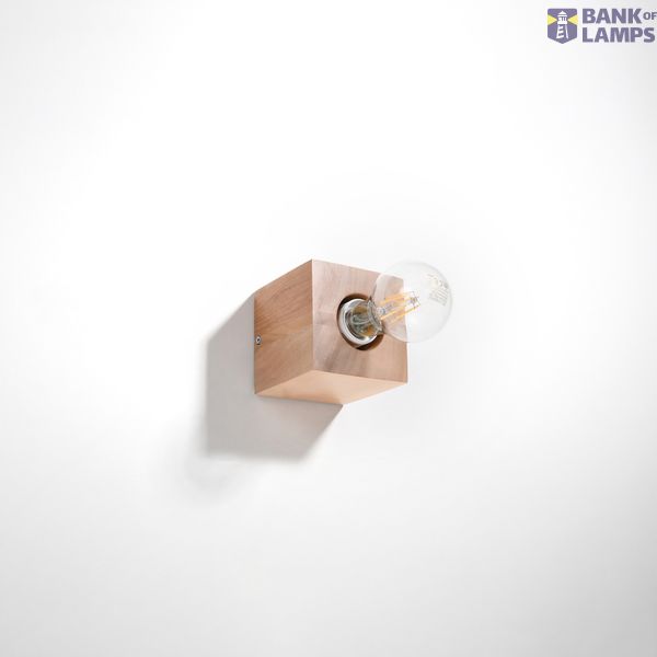 ARIZ WALL LAMP NATURAL WOOD E27 1X60W IP20 image 9