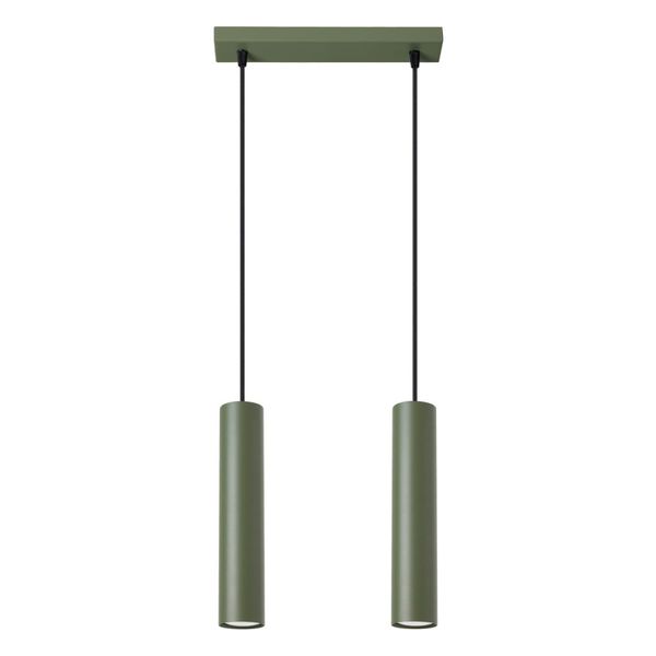 HANGING LAMP LAGOS 2 OLIVE GREEN 2XGU10 image 1