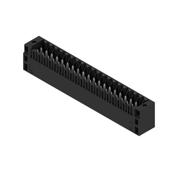 PCB plug-in connector, male header, Flange, THT solder connection, 3.50 mm, Number of poles: 40, 180°, Solder pin length (l): 3.5 mm, tinned, black, Box image 2