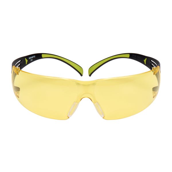 3M™ SecureFit™ 400 Safety Glasses, Black/Green frame, Anti-Scratch / A image 2