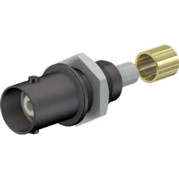 BNC panel socket, RG58, straight, 67.9766-21 image 1