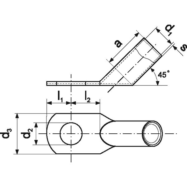 Tubular terminal KCS45_14-70/10 image 2