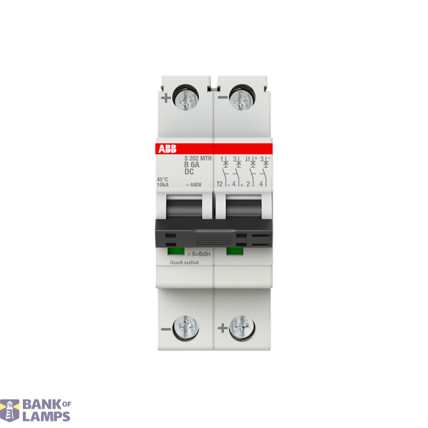 S202MTR-B6 DC Disj curve B, 10kA, 6A, 2P image 1