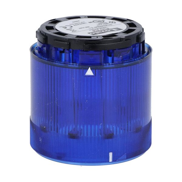Blinking light module. Ø70mm. BA15D fitting, blue, 230...240VAC image 1