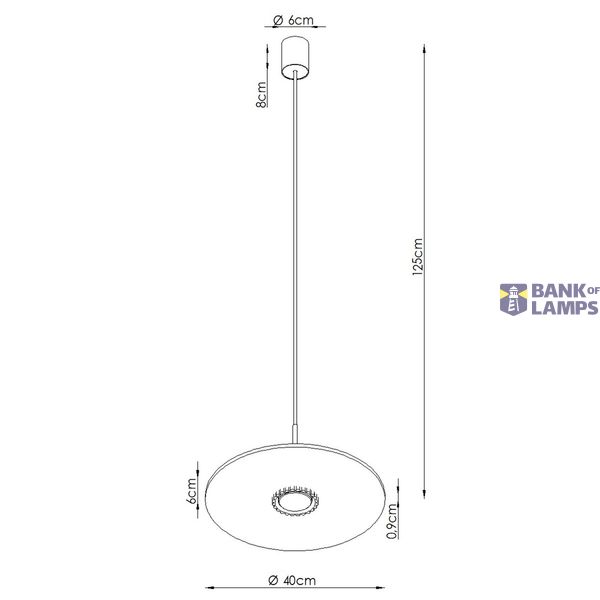 Pendant lamp OVO 1 brązowa/beżowa filc Gx53 image 4