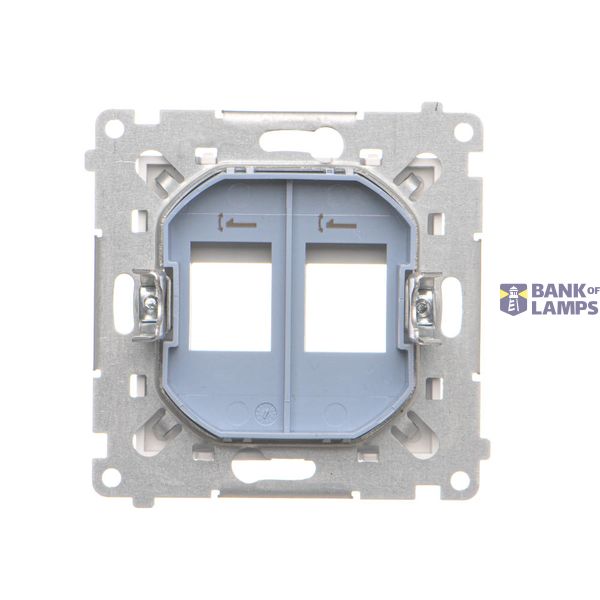 Single computer socket RJ45 category 6 with anti-dust cover, champagne matt image 2