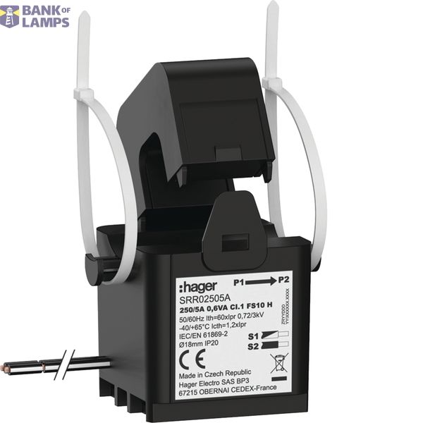 Split current transformer SC1 18 mm 250/5A 0.6 VA class 1 image 1