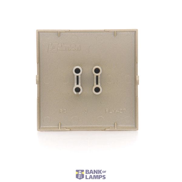 Double loudspeaker socket, Silver matt, metalic image 1
