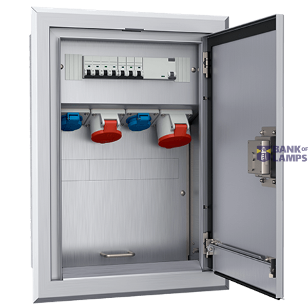 Flush mounted recept. combination, IP43 image 1