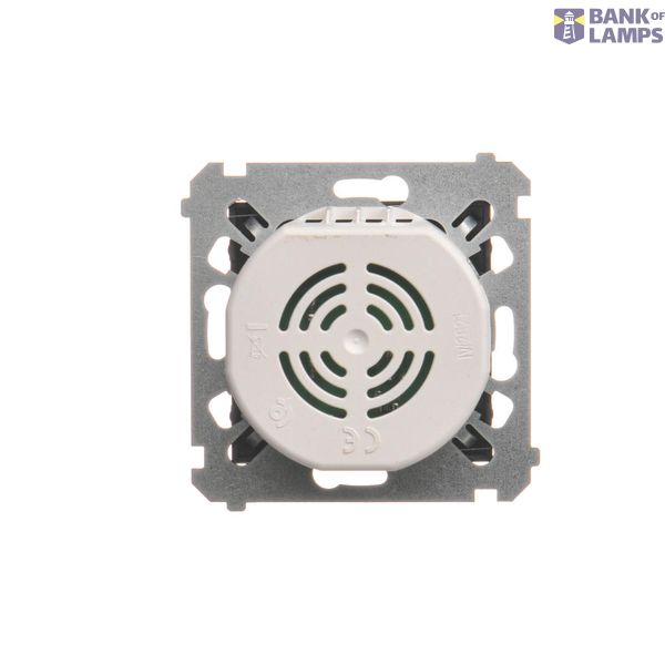 RJ12 single telephone socket, (module), Silver matt, metalic image 1