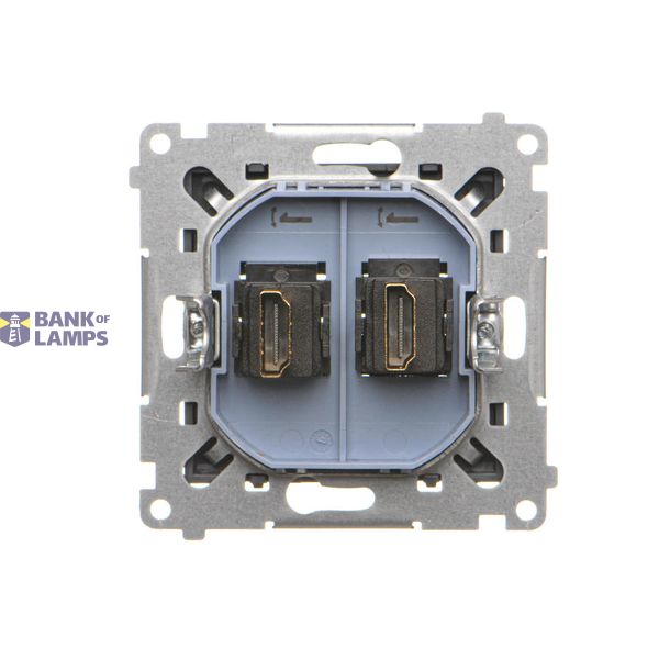 Single plug socket for the IP44 version with Schuko earthing - without frame gasket - transparent flap, beige, 16A image 2