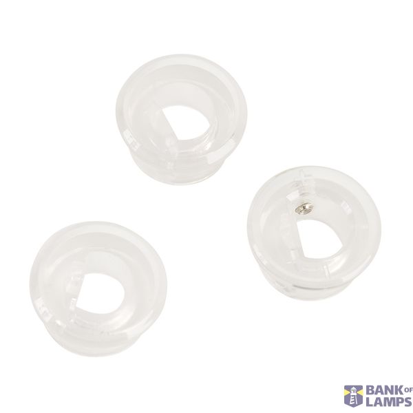 MINI ALU TRACK feed-through for shelves, clear, 2 pieces image 2