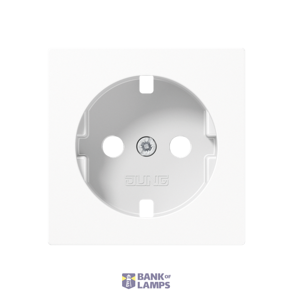 Cover for SCHUKO® sockets, Duroplast, 50 x 50 mm, alpine white image 1