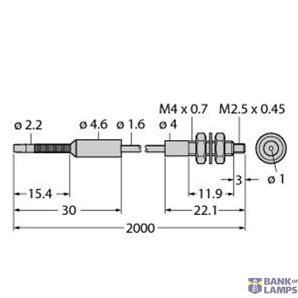 Plastic Fiber Single Conductor — Jacketed Optical Cable Made of Plastic Fiber   PIT46TB5HF image 1