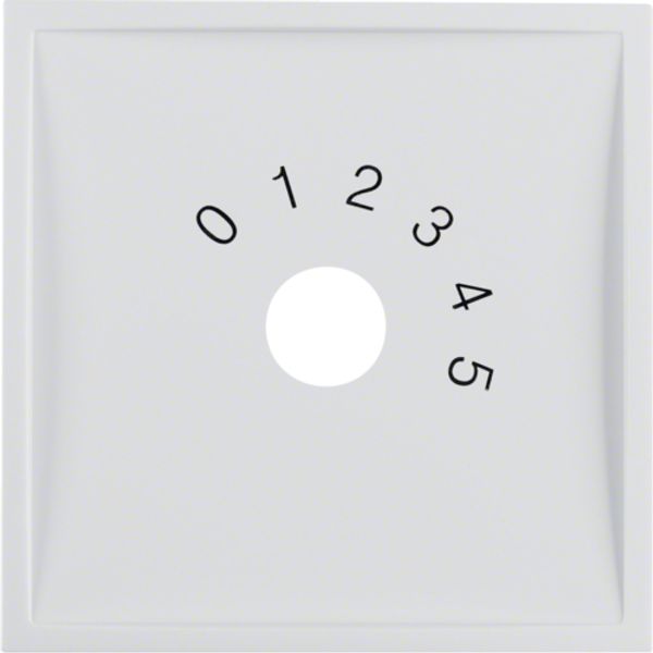Central part for radio program selector, Berker S.1/B.x, white, gloss image 1