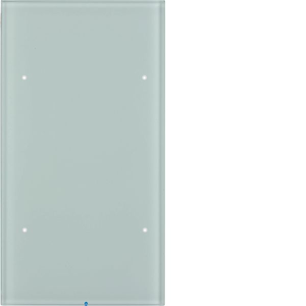 Touch sensor, 2-gang comf, intg bus coupling unit, KNX - R.3, glass p. image 1
