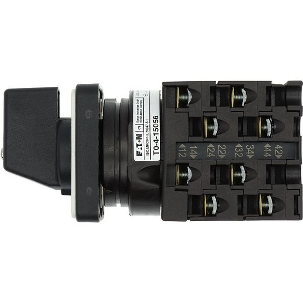 T0-4-15056/E Step switches, T0, 20 A, flush mounting, 4 contact unit(s), Contacts: 8, 90 °, maintained, Without 0 (Off) position, 1-4, Design number 15056 image 3