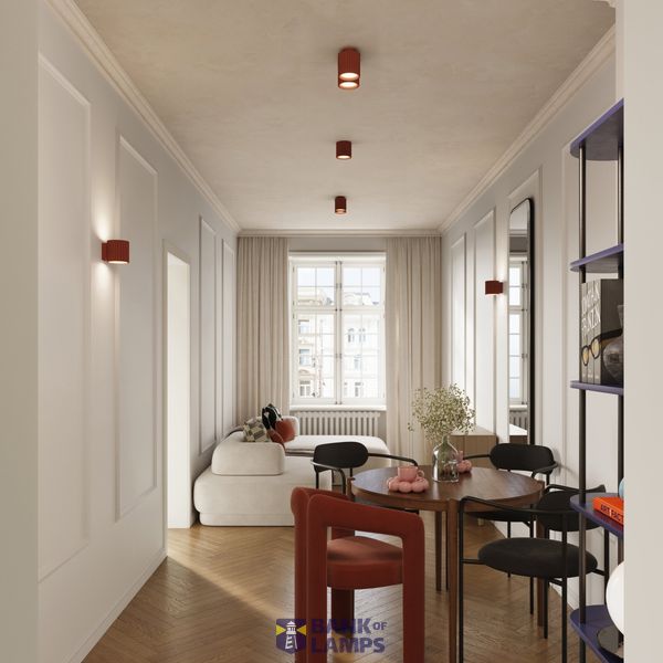 Wall lamp AURA red ochra G9 image 10