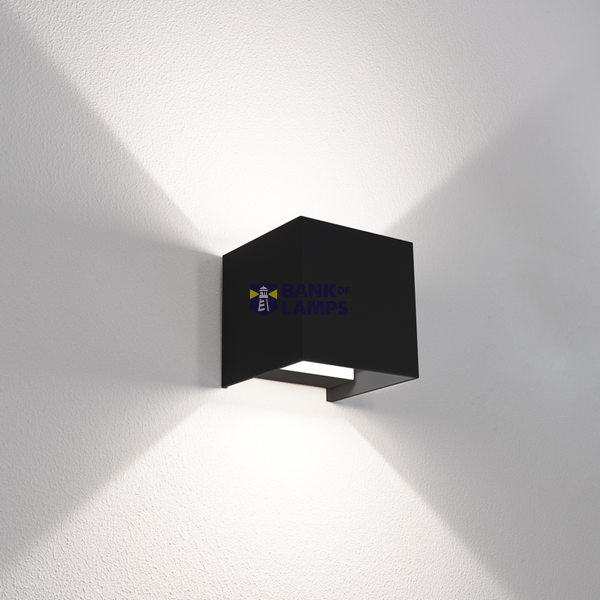 APPLIQUE LED UP&DOWN QUADRATO NERO image 1