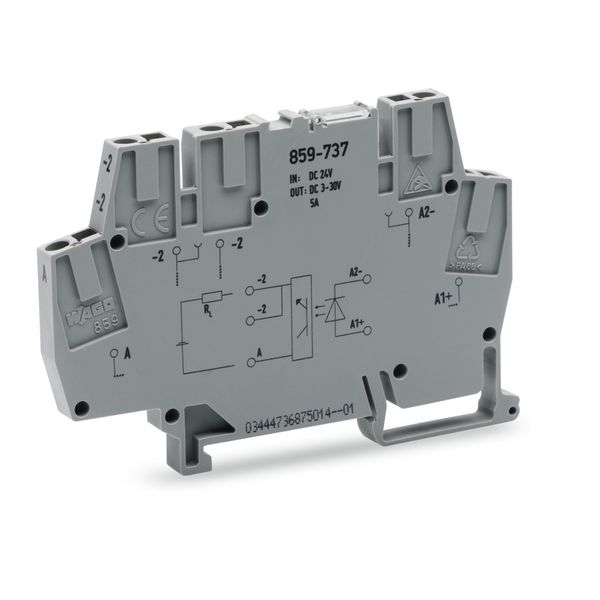 859-737 Optocoupler module; Nominal input voltage: 24 VDC; Output voltage range: 0 … 30 VDC image 1