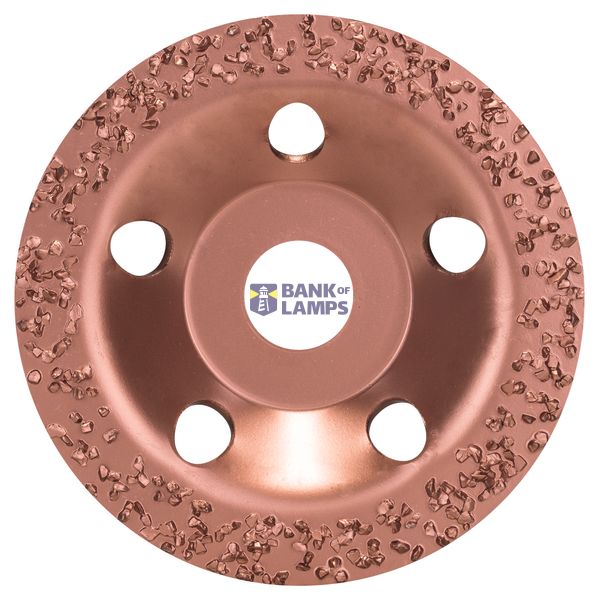 Tungsten carbide grinding head 115 x 22.23 mm; coarse, flat image 1