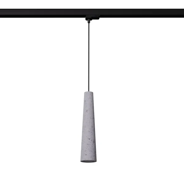 HANGING LAMP 3 PHASE ELECTRA CONCRETE GU10 BLACK image 1