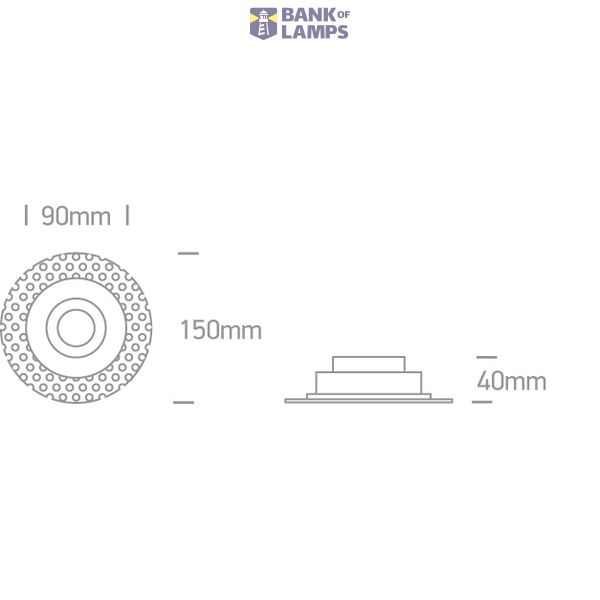 WHITE MR16 GU10 10W TRIMLESS DARK LIGHT image 3