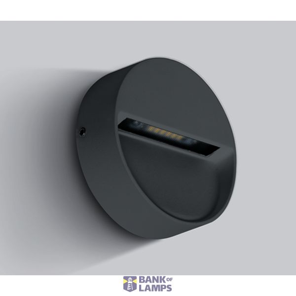 ANTHRACITE WALL LIGHT 3W WW IP54 100-240V image 1