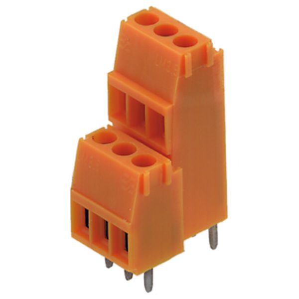 Printed circuit board terminals, 3.50 mm, Number of poles: 6, 90°, Solder pin length (l): 4.5 mm, tinned, black, Clamping yoke connection, Clamping range, max. : 2.08 mm², Box image 6
