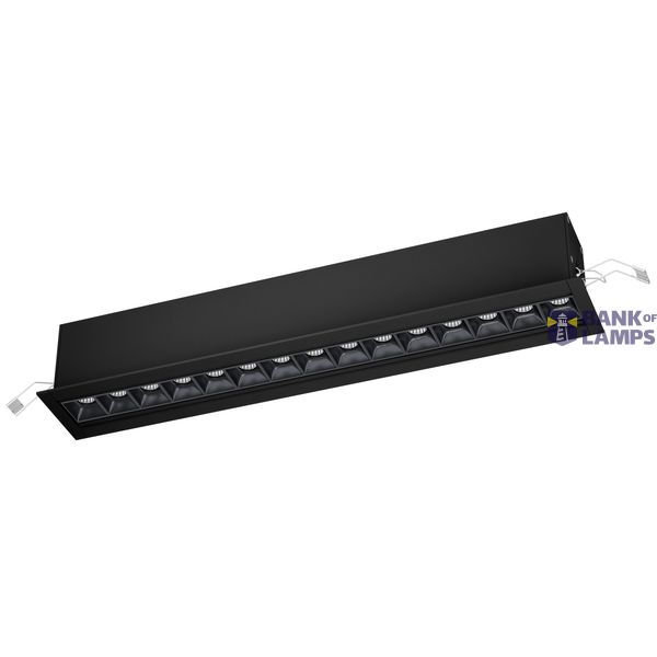 ALBAVILLA LED RECESSED PROFILE L-418 BLACK 40° 4000K image 1