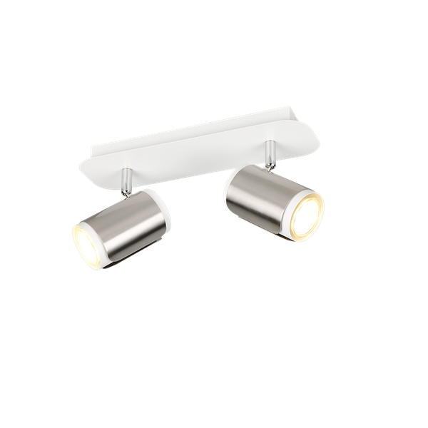 Gillan spotlight 2-pc GU10 brushed steel image 1