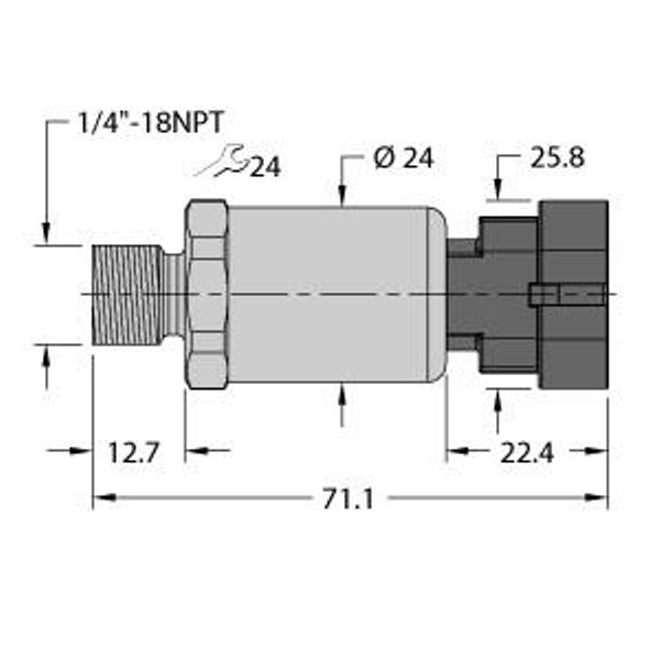 Pressure Transmitter With Current Output (2-Wire)   PT600R-2103-I2-AMPS1.5 image 1