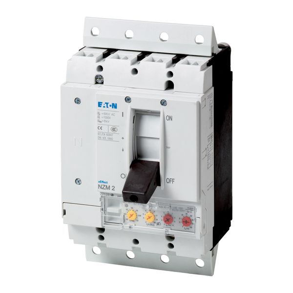 NZMH2-4-VE160/100-SVE Circuit-breaker, 4p, 160A, 100A in 4th pole, plug-in module image 2