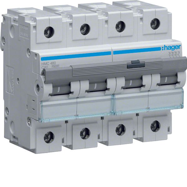 MCB 4P 15kA C-80A 6M image 1