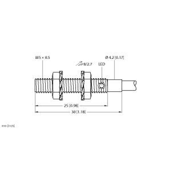 Inductive Sensor   BI1-EG05-AN6X image 1