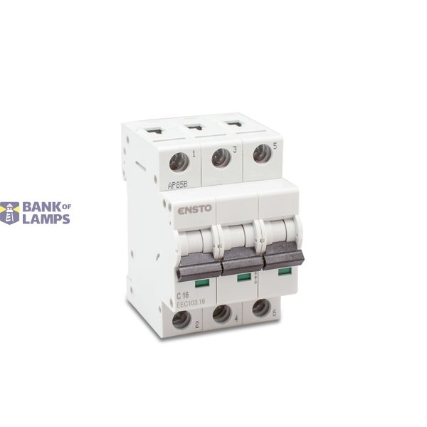 Panel board component MCB 3-pole 10kA, C16 image 1